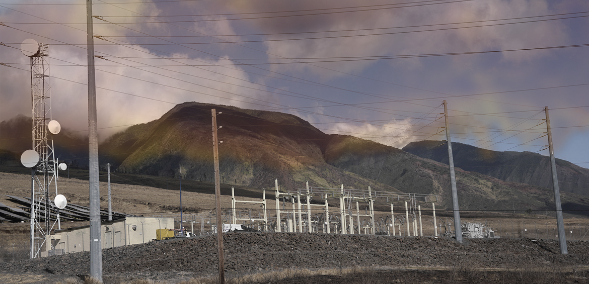 Power Lines in Lahaina, Maui